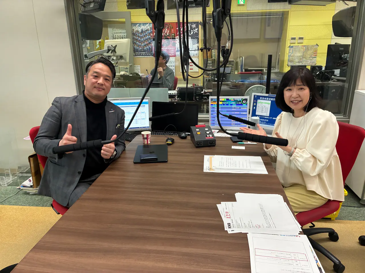 私と同じ伏木中学校出身の塩谷社長　楽しくお話を伺いました！