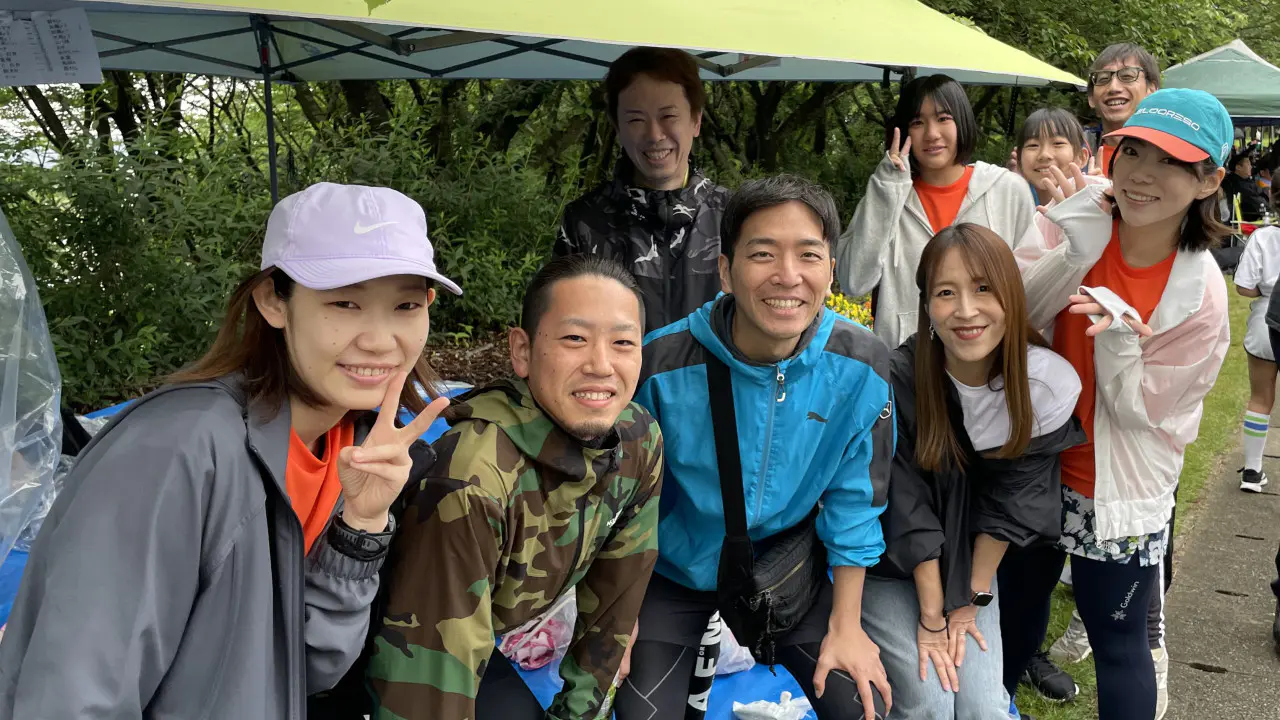 ハーフマラソンの部「となみ三輪」のみなさん