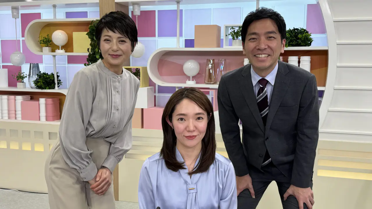 初回の放送を無事に終えた清水キャスター。バッチリでした！