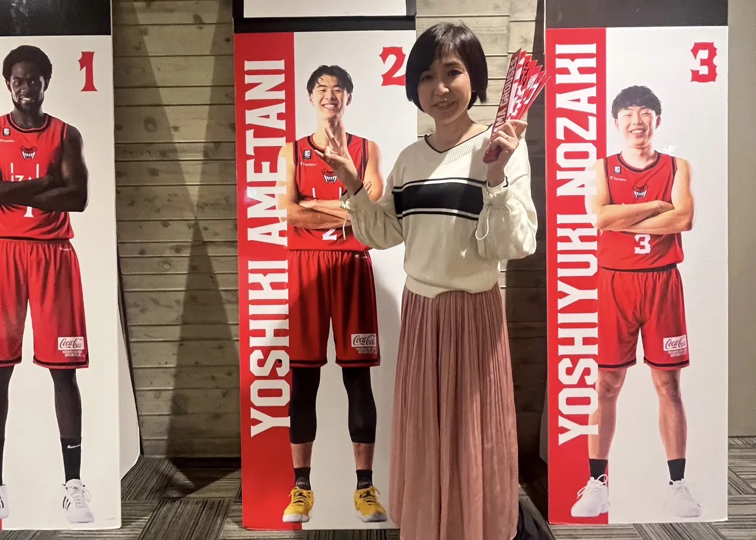 何度もハリセンを手に応援しました！