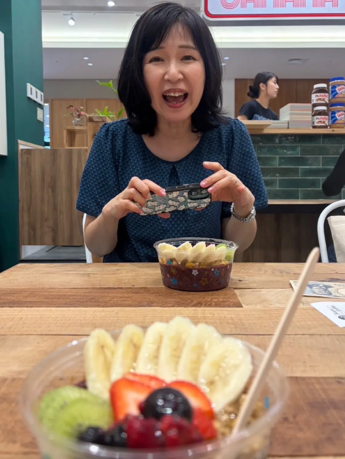私があまりにもうれしそうだったと友人が撮影した写真
