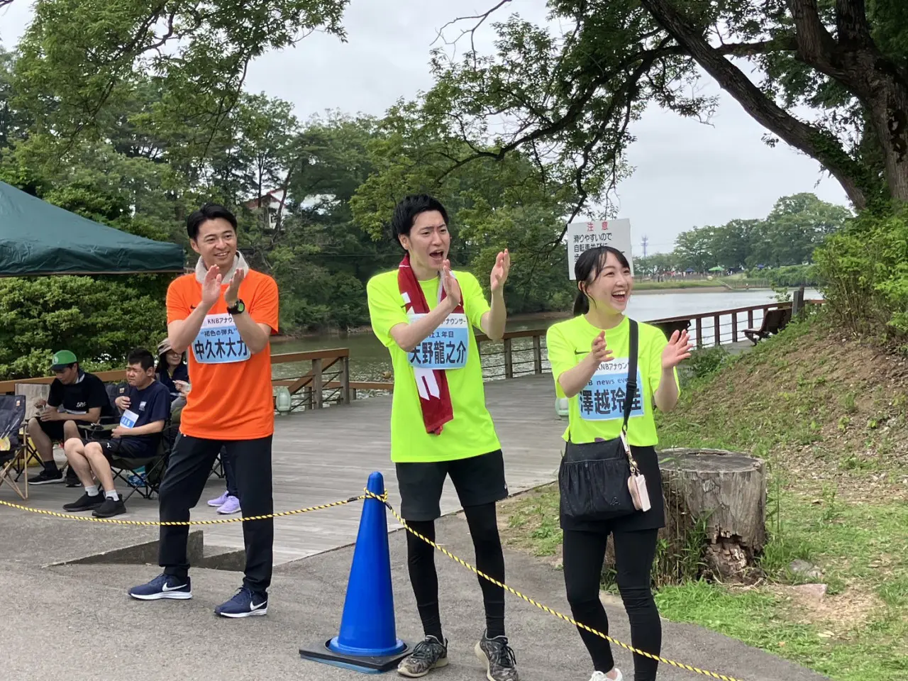 沿道では声援も送りました！