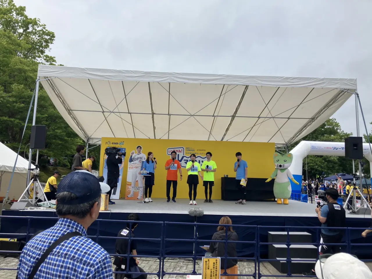 ステージでは新人アナ挨拶をしました！