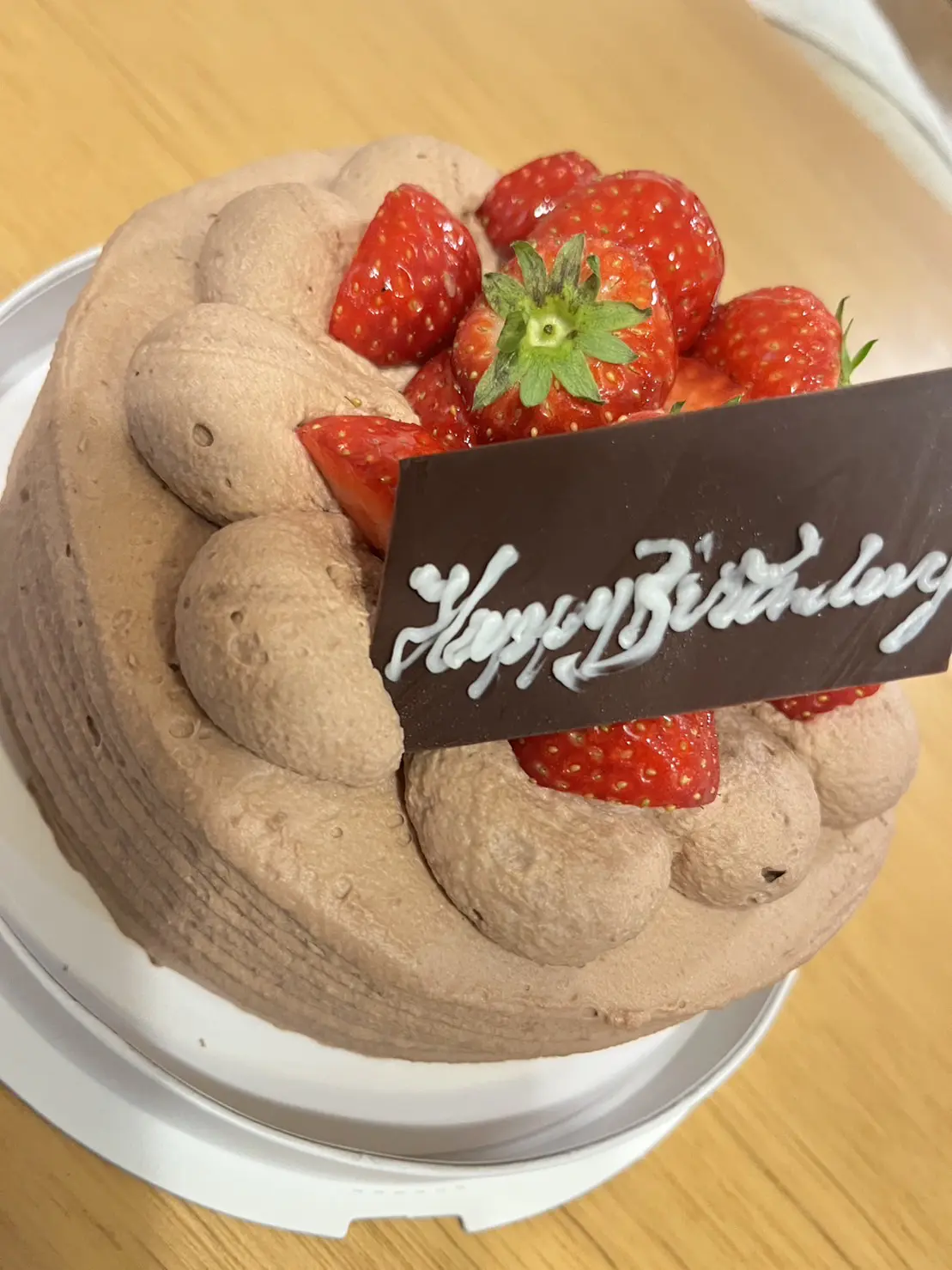 娘のリクエストのチョコレートケーキ