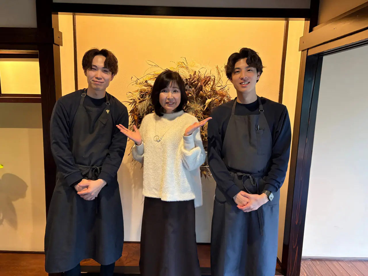 シェフの橋本さんとマネージャーの湊さん