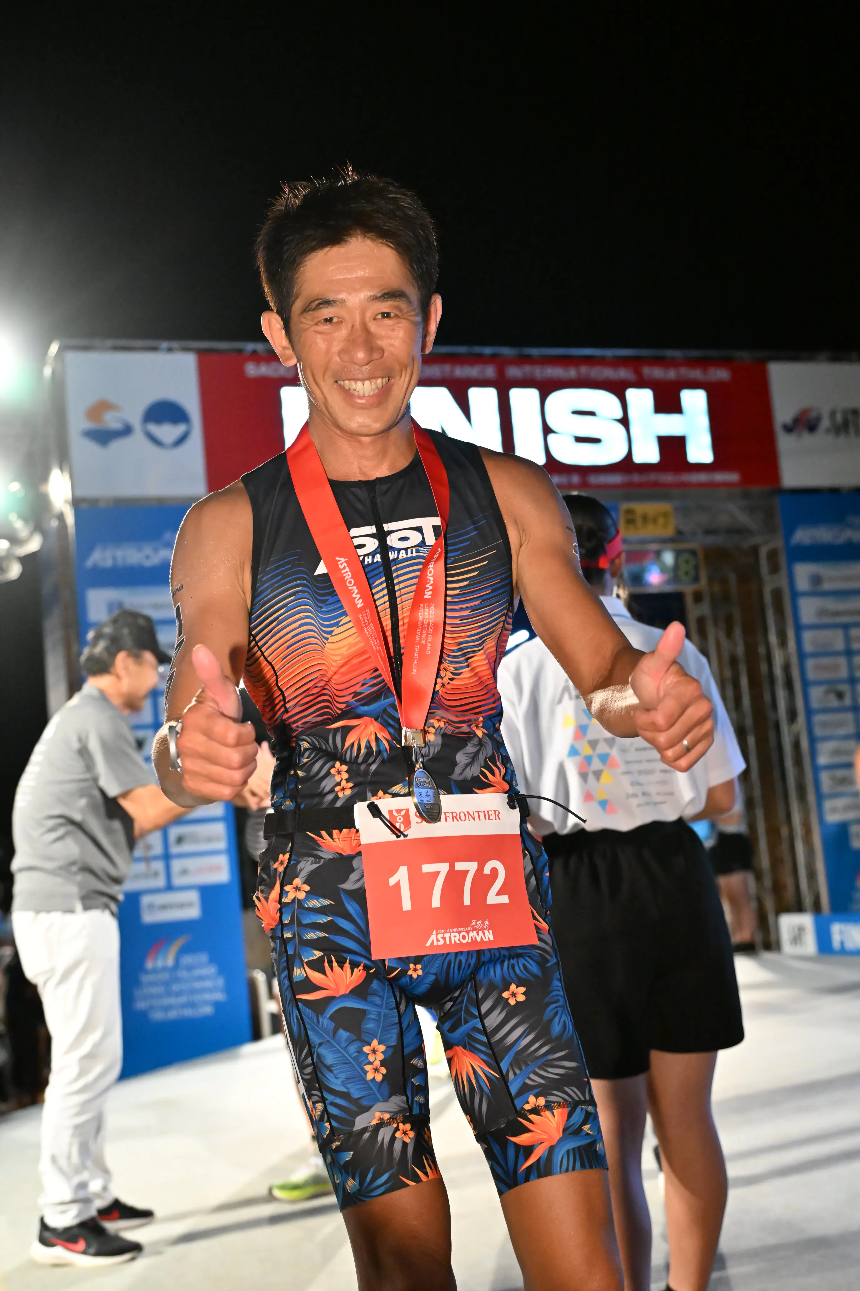 フィニッシュ直後「やっと終わった」