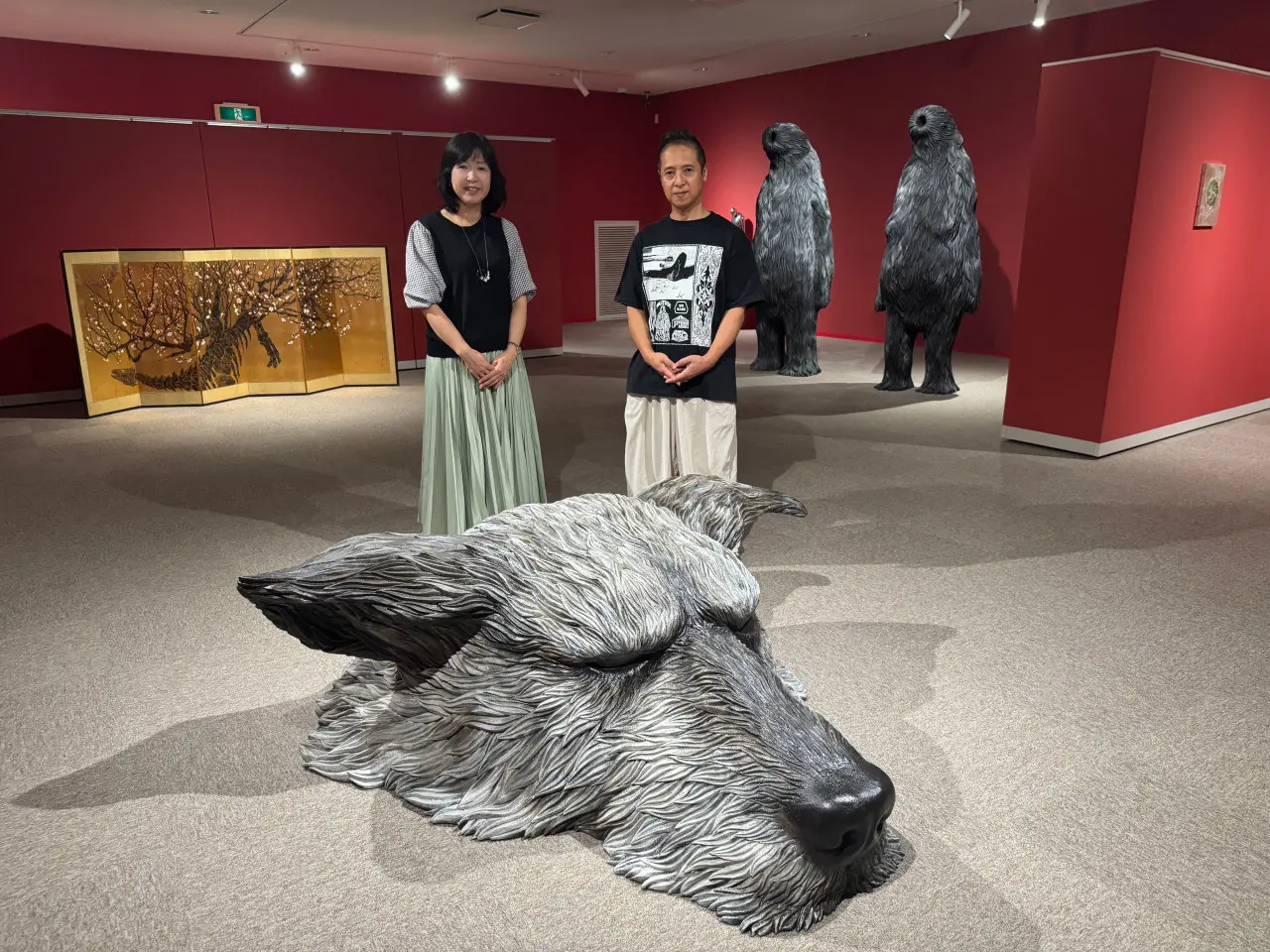 清河北斗さん平井千香子さんの2人展で　