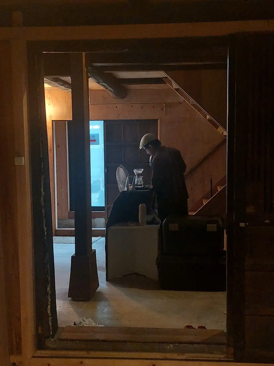 古民家にはコーヒーのお店が出店