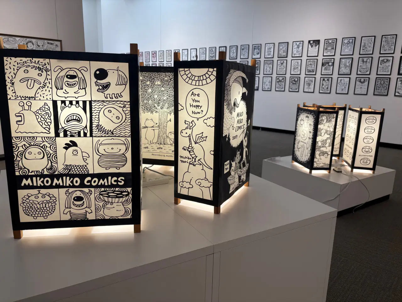 福光美術館で開催された「森みちこ展」
