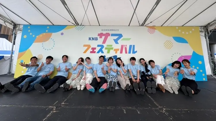 参加したアナウンサー全員で1枚