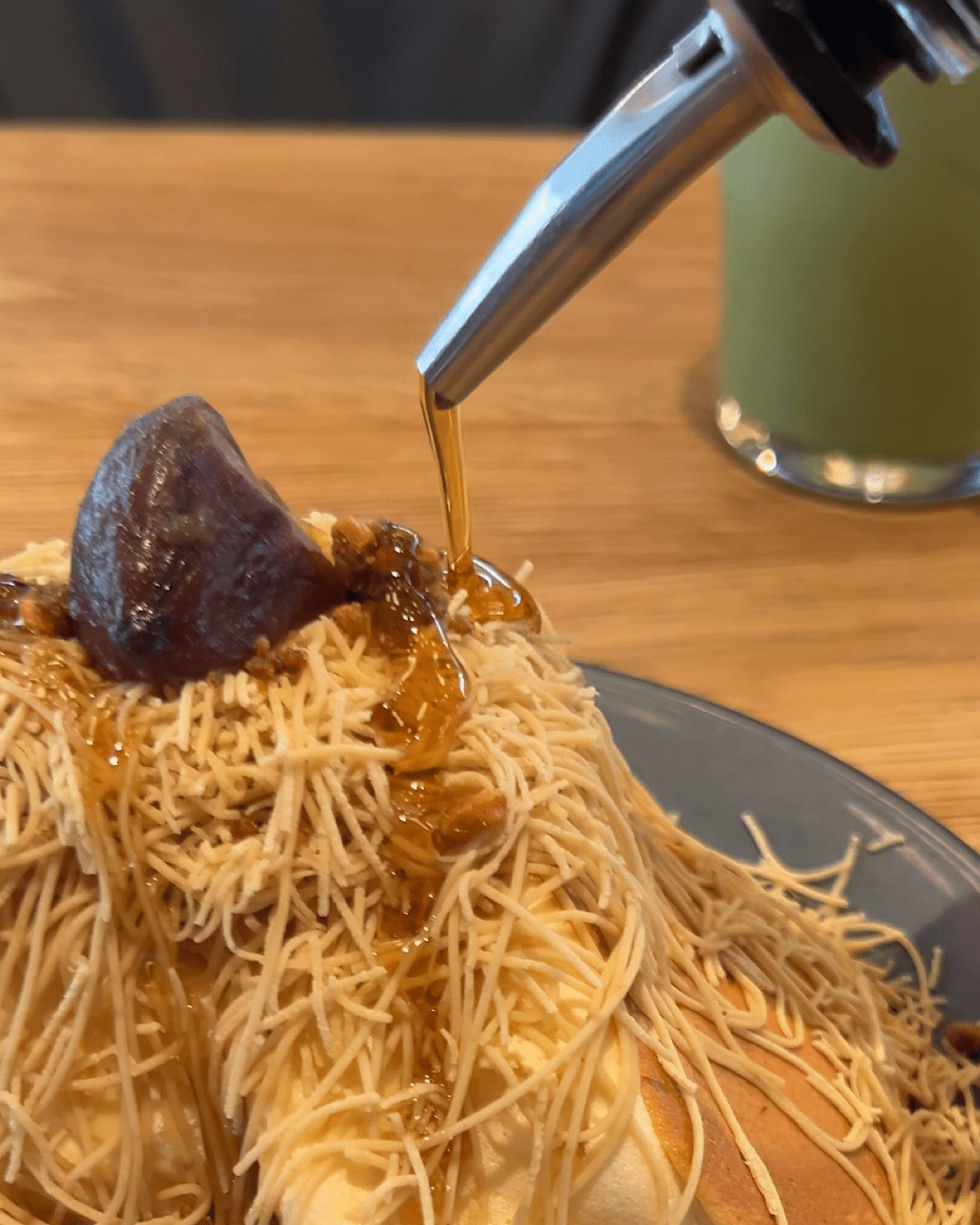 しぼりたて濃厚和栗モンブラン×ふわふわパンケーキ【Espresso D Works