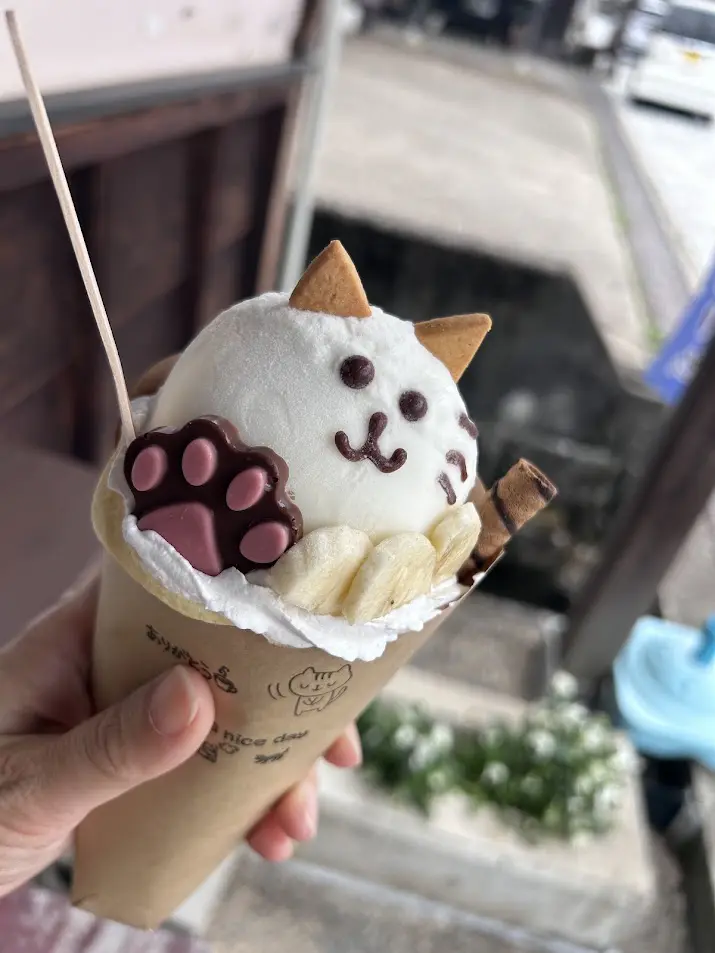 バナナネコクレープ　850円