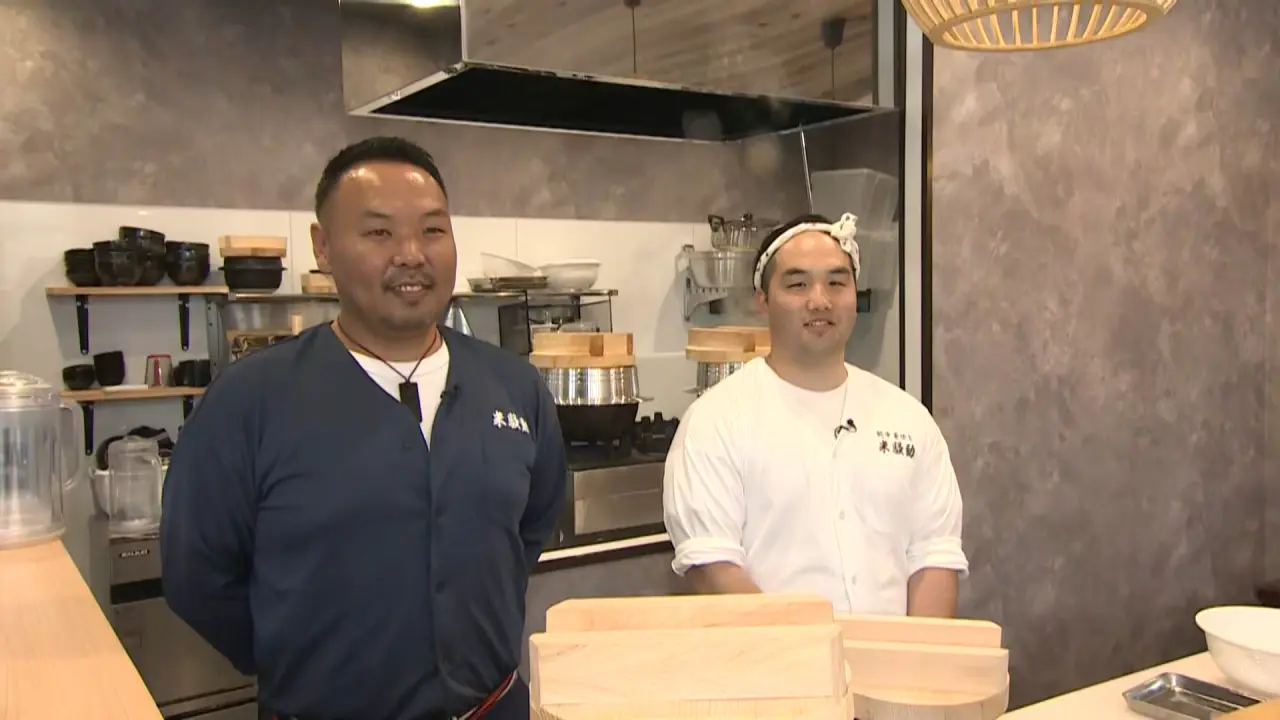 江口秀哲さん（左）と、布施野大地さん（右）