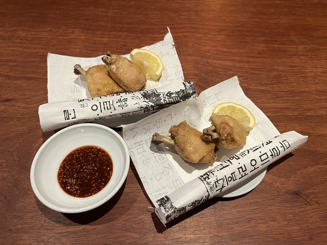 地鶏のヤンニョンチキン