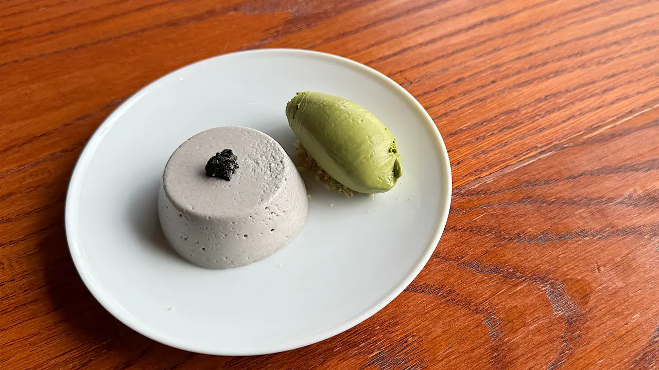 黒ごまのフロマンジェ＆抹茶アイス