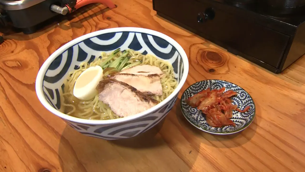 昆布水仕込さぶろうべいの鶏出汁冷やしラーメン　950円（税込）
