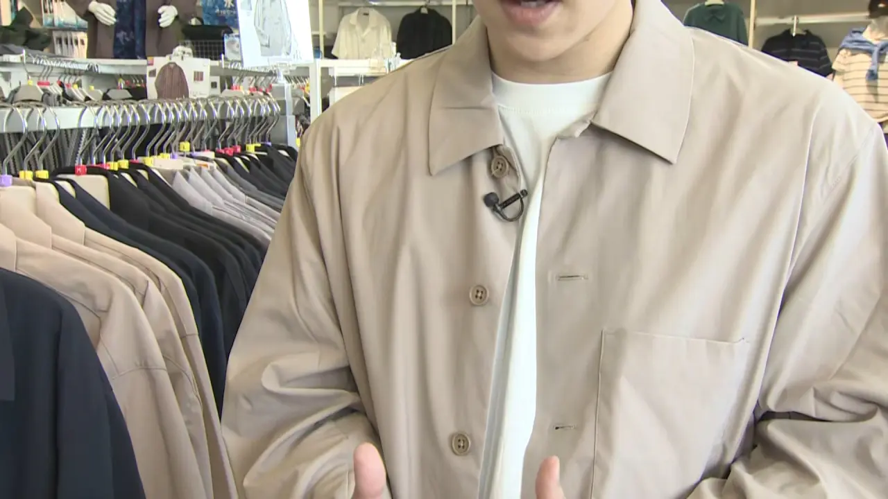 コットンライクストレッチジャケット　1500円（税込）