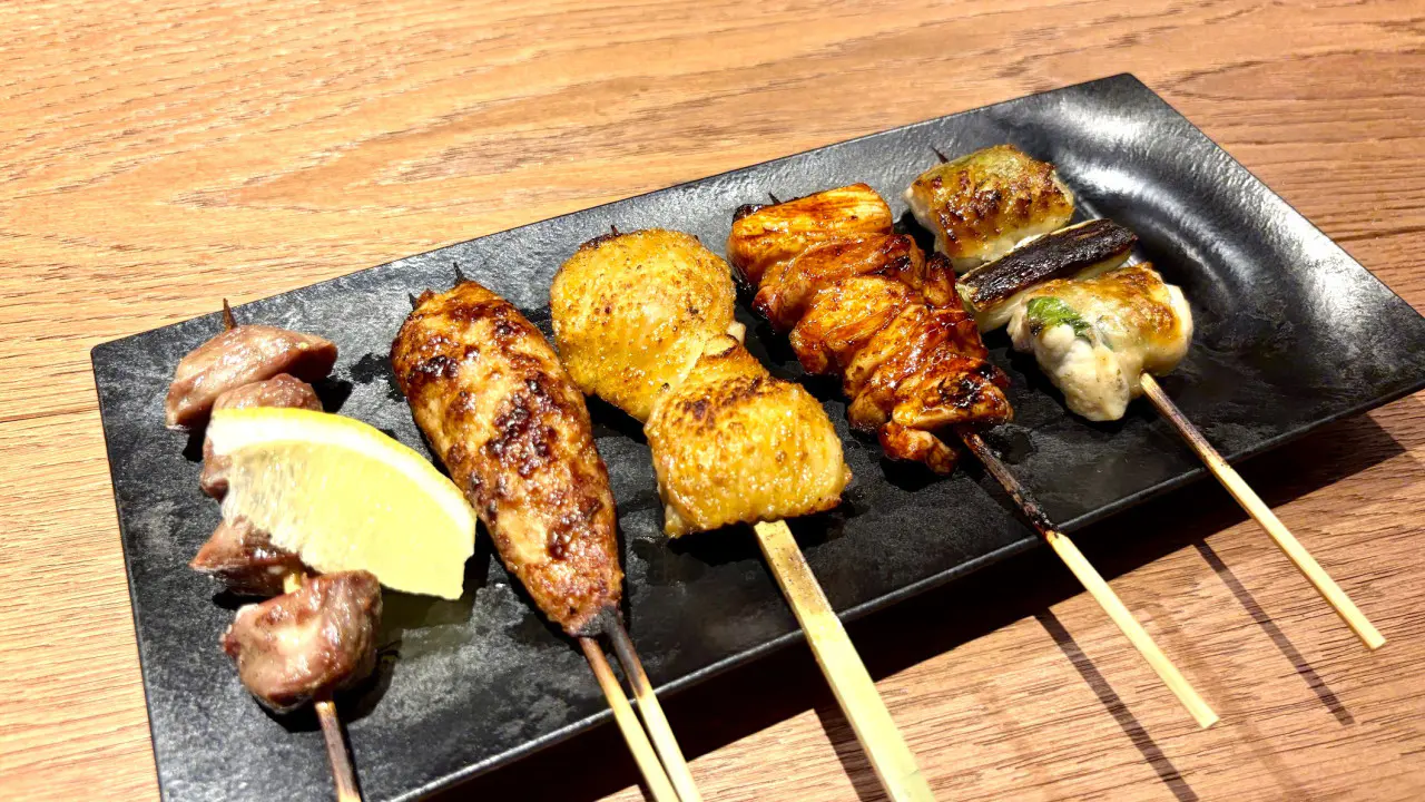 おすすめ焼鳥5本コース　1500円（税込）