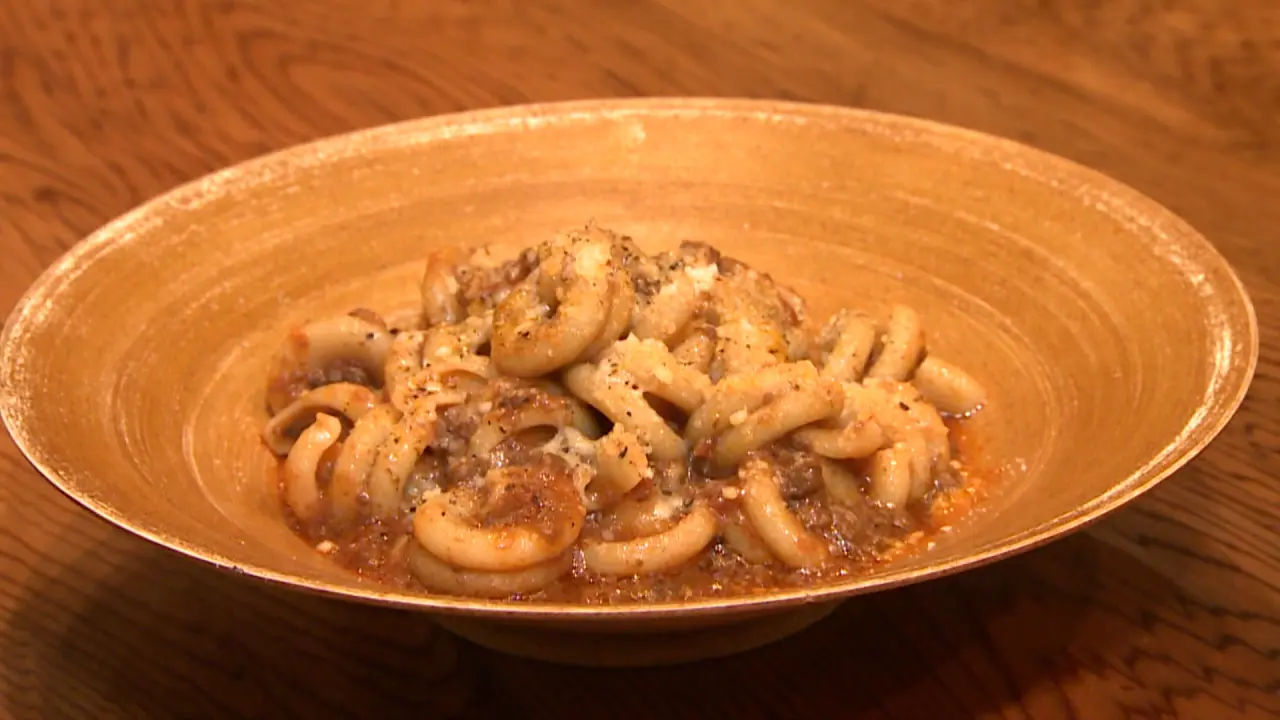 黒部日本鹿のボロネーゼショートパスタ　2200円（税込）