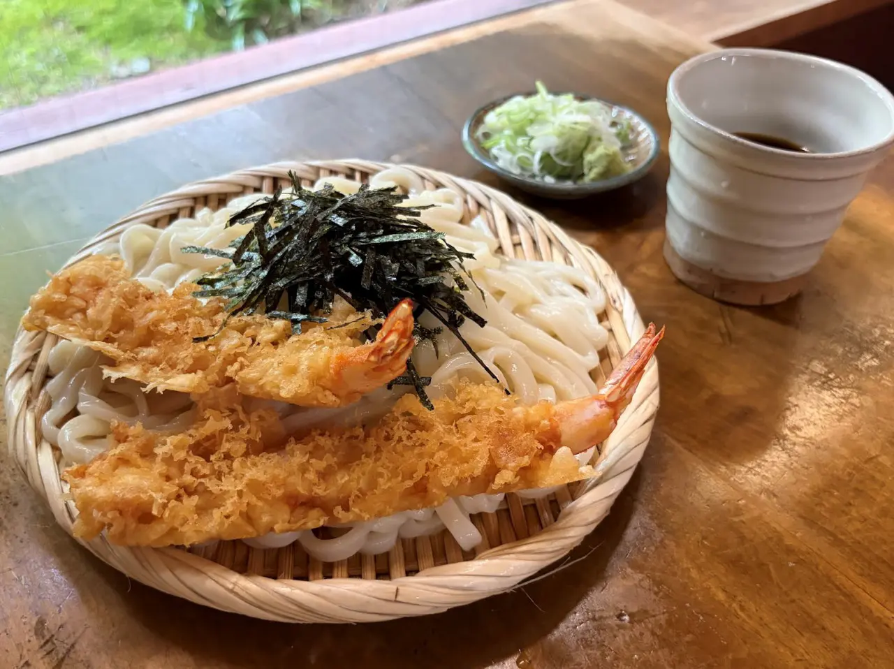 天ざるうどん　1200円（税込）