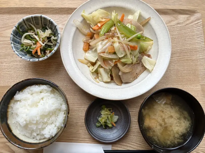 レモン塩だれ野菜炒め