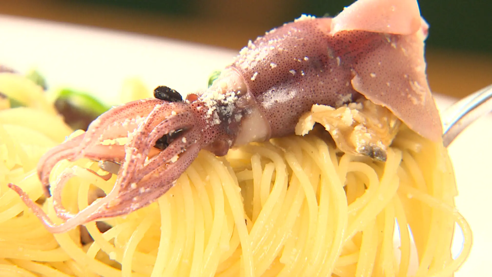 富山湾を眺めながらいただく【朝獲れホタルイカのイタリアン】