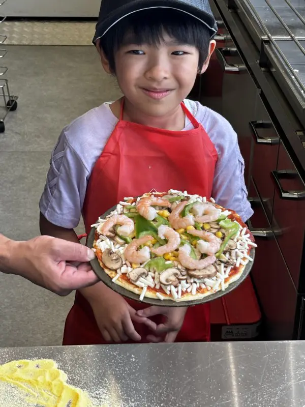 ほのか
おいしいピザができた！