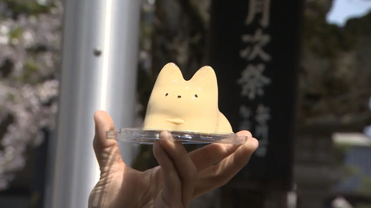SNSで話題のぷるぷる揺れる猫プリン！ 富山・射水の菓子店の新名物