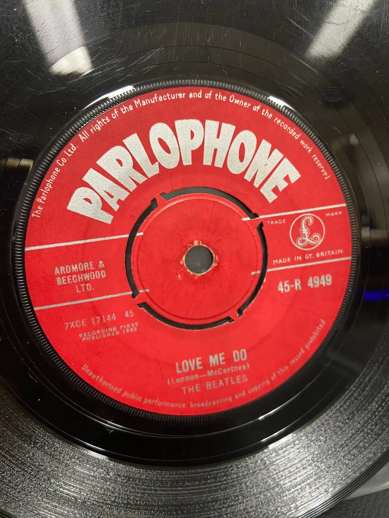 ビートルズのデビューシングル、1962年UKオリジナル盤