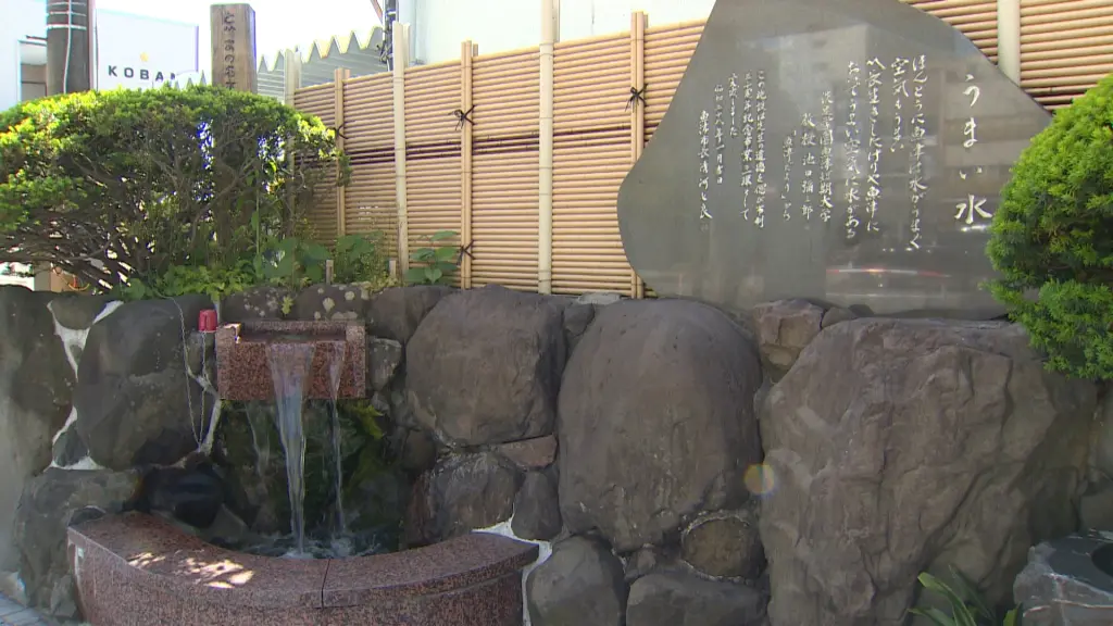 町の湧き水