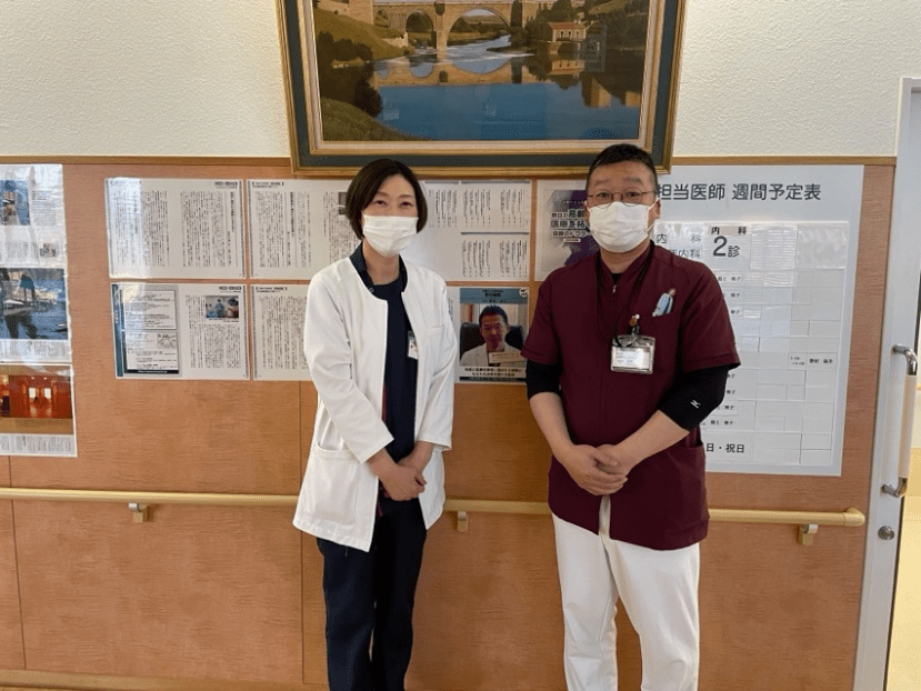 　　左：山本看護師（富山まちなか病院）　右：設樂看護師（野村病院）
※ともに「摂食嚥下障害看護認定看護師」