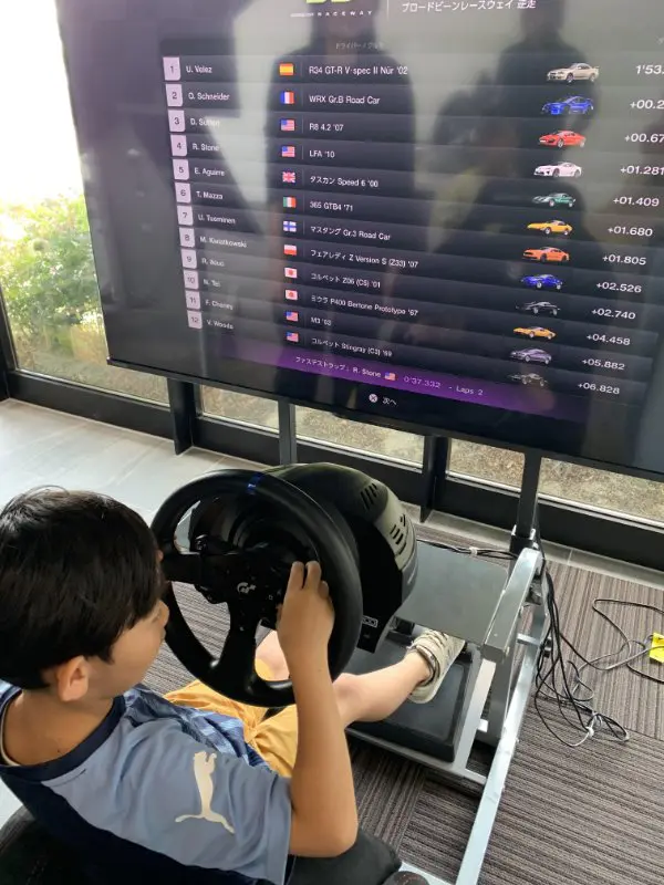 ナポリタン
カーレースのシミュレータが楽しかった！