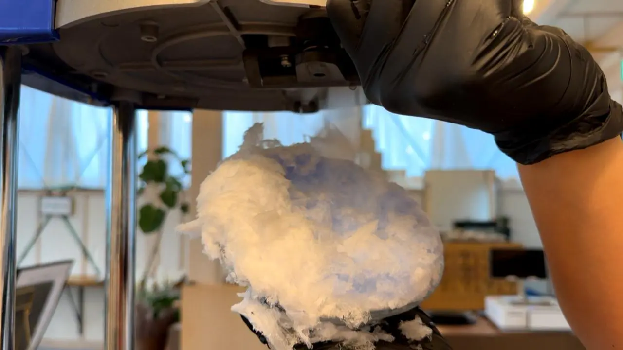 ふんわり雪のような氷