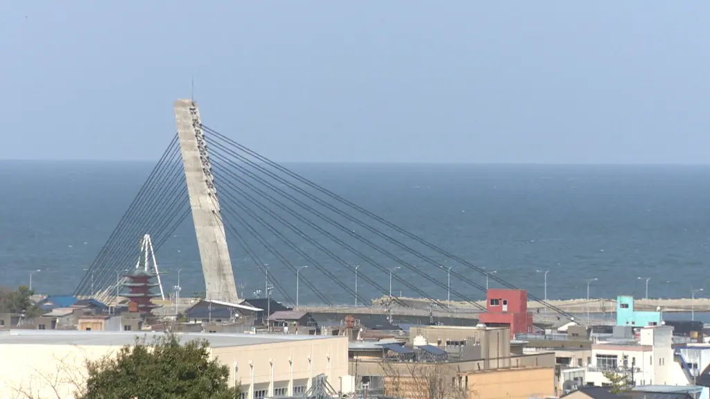 市街地と海が一望できます