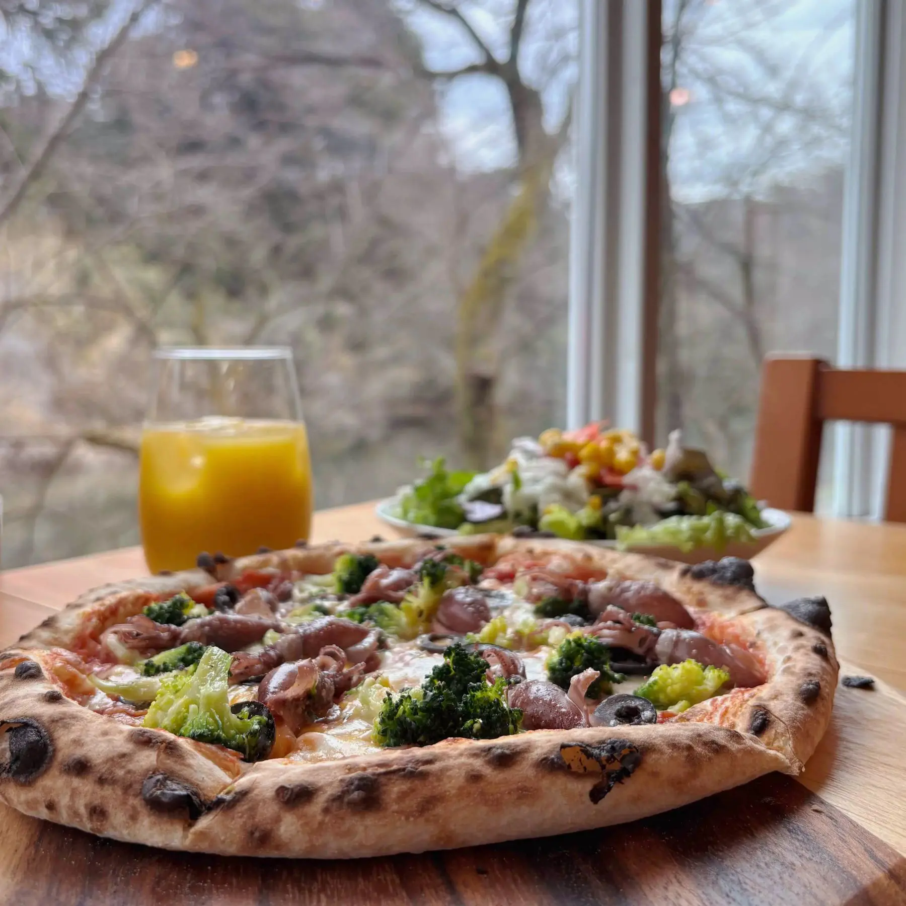 春は夜桜も◎ 昼は食堂、夜は居酒屋。古城の森を眺めるのどかなトラットリア【コッテロ】高岡まちなか古城公園すぐ