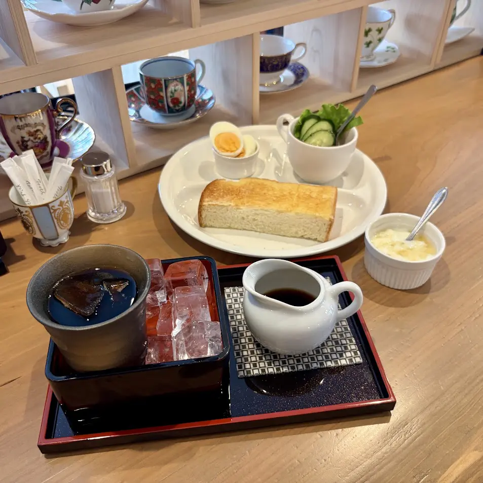 半トースト＆ゆで卵が無料のモーニング！炭焼き珈琲店【珈琲さぼ】サボりたい人＆子供連れ大歓迎！