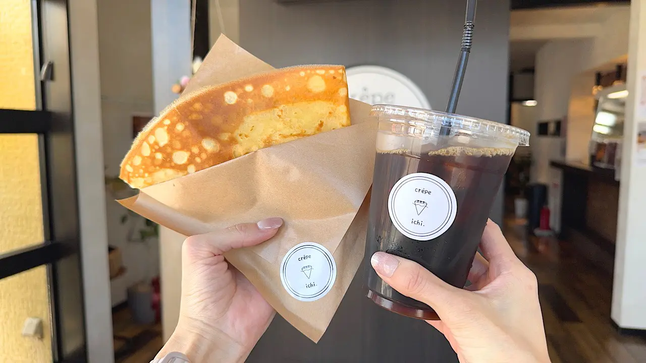 焼きたてクレープが100円!?【クレープいち】ドリンクとセットで550円