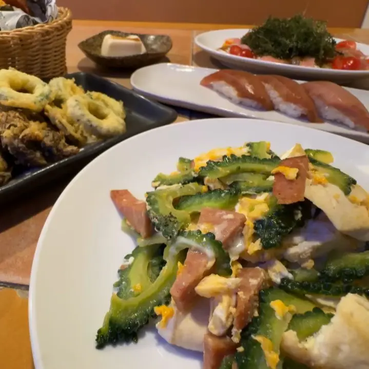 ポークおにぎりが ます寿司風に!?【沖縄料理の店ちゃんぷる】富山まちなかで味わう本格沖縄グルメ　海ぶどうにゴーヤーチャンプルーも