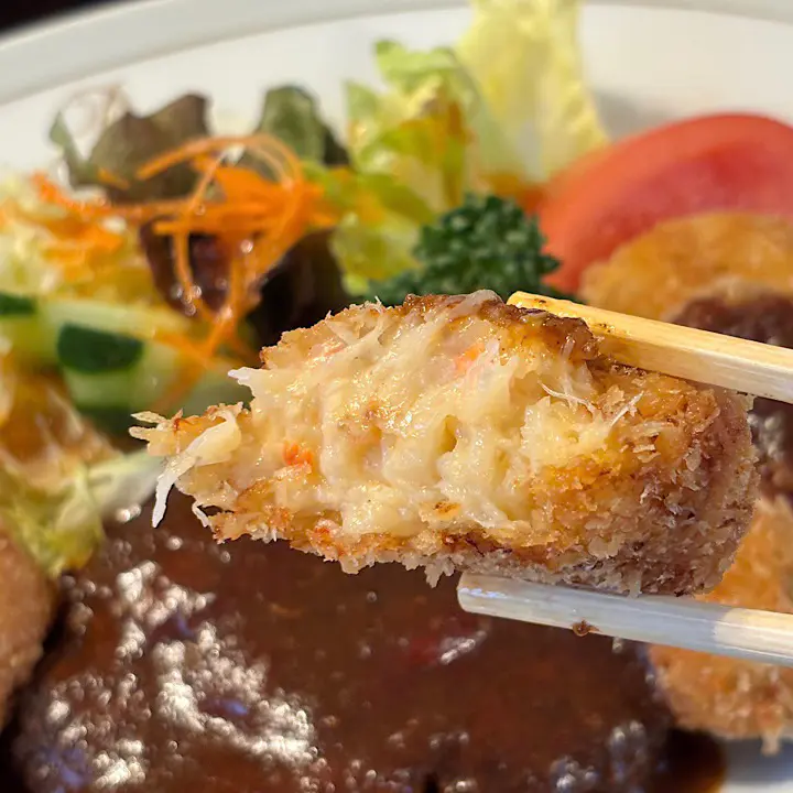 ホテル仕込みの正統派 愛すべき高岡の老舗洋食店【レストラン オータニ】名物は新湊産カニたっぷりのクリームコロッケ　日替わりランチ850円も