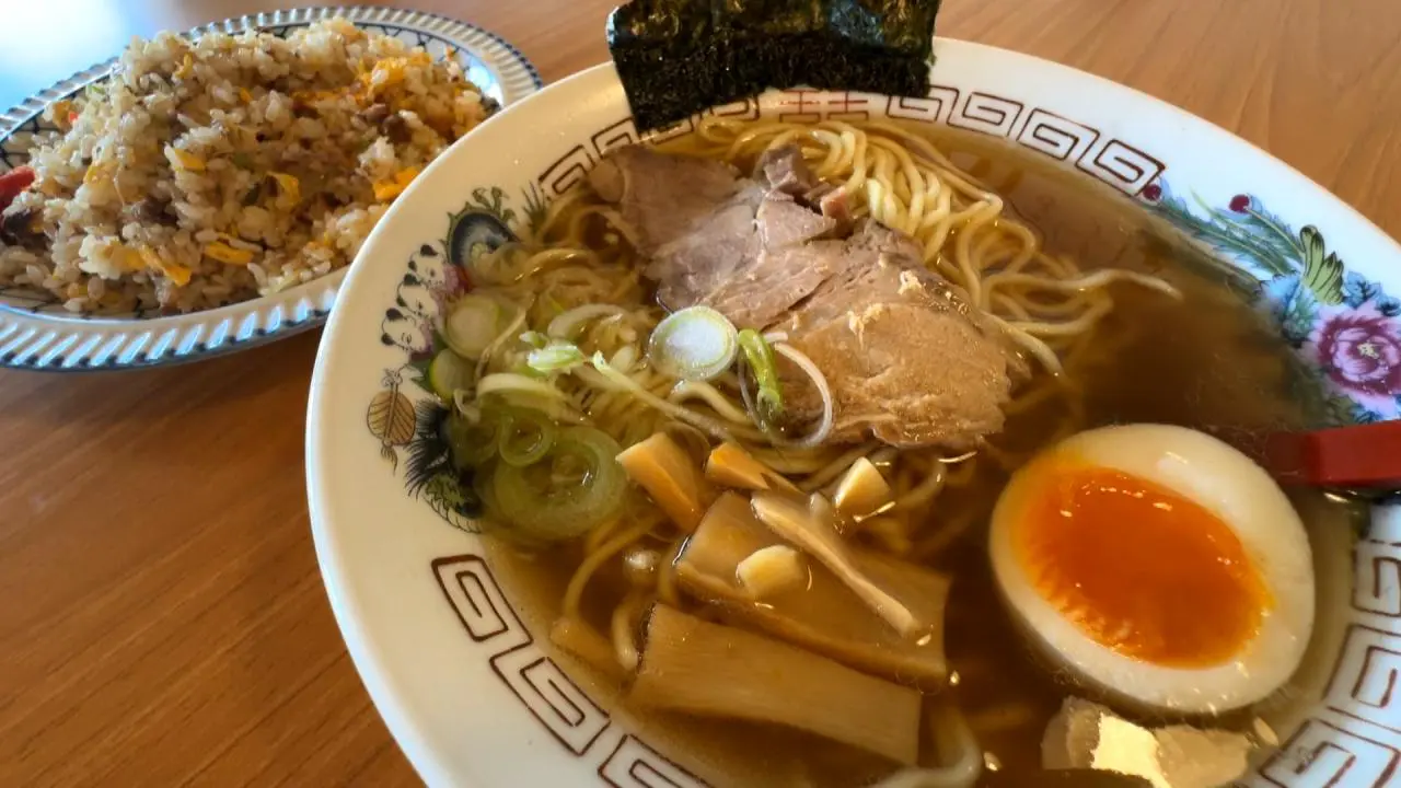 高山ラーメン＆ニンニクみそチャーハンの鉄板セット！【中華そば 天狗】飛騨高山の味を富山で