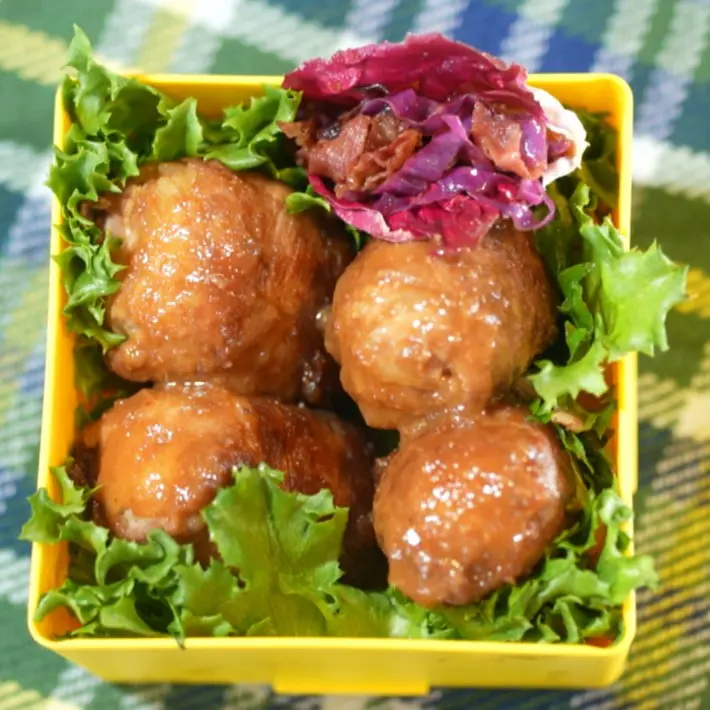 【お料理レシピ】ピクニックにも ランチでも【肉巻きおにぎり】簡単なのに満足度MAX!!