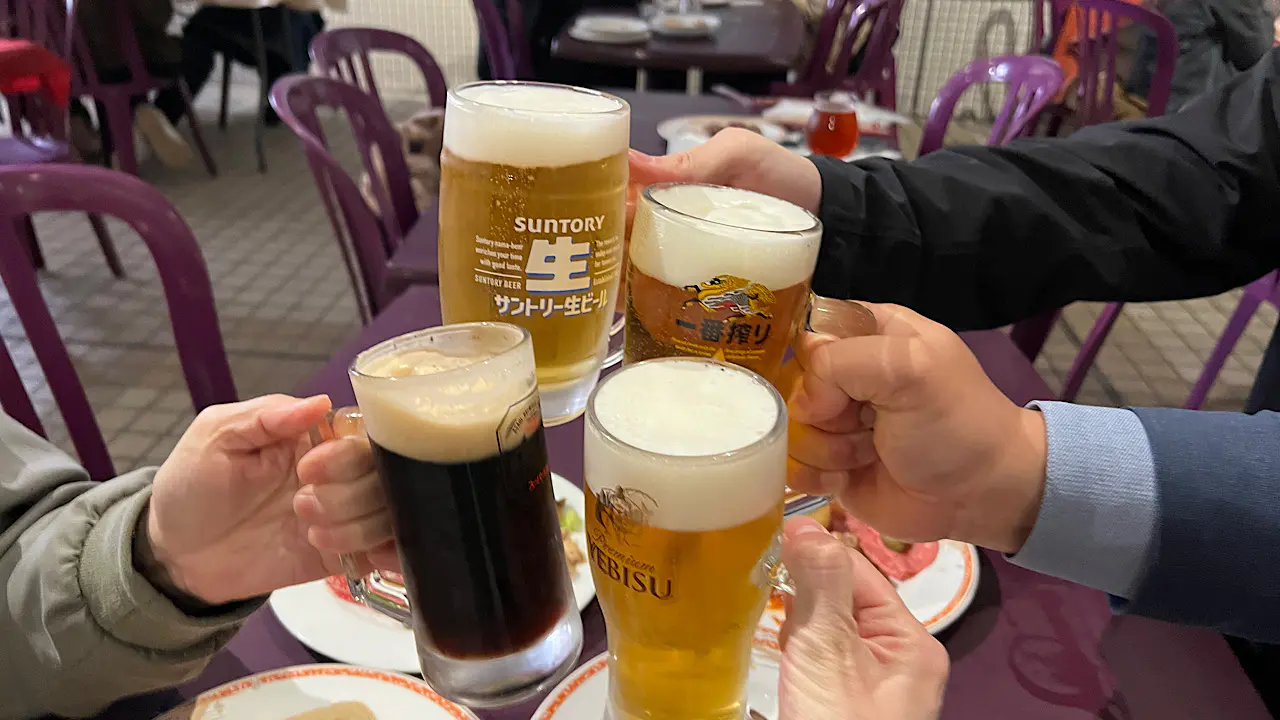 国産ビール4社飲み比べに絶品ステーキを堪能【ANAクラウンプラザホテル