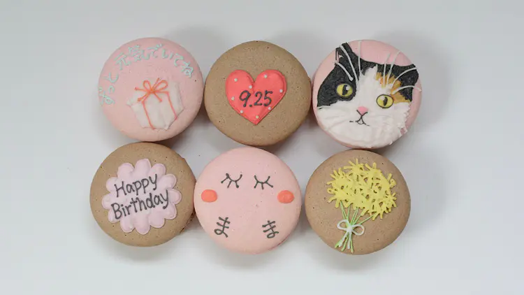 マカロンさま専用•*¨*•.¸♬︎ 動物形にイラストや似顔絵も【ココマカロン】ギフトや記念品にも